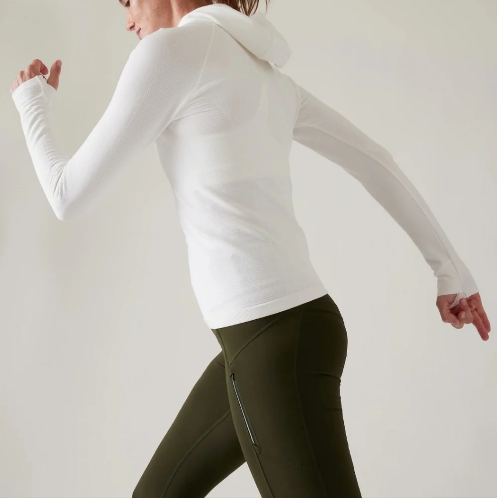 Athleta Flurry hoodie- bright white size Small - Picture 3 of 5